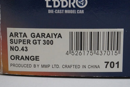 1:43 EBBRO 43701 ARTA Garaiya Super GT300 2005 #43 Orange model car
