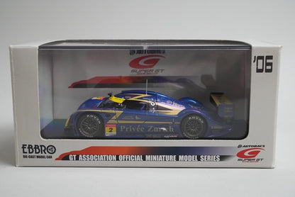 1:43 EBBRO 43821 Privee Zurich Shiden Super GT 2006 #2 model car