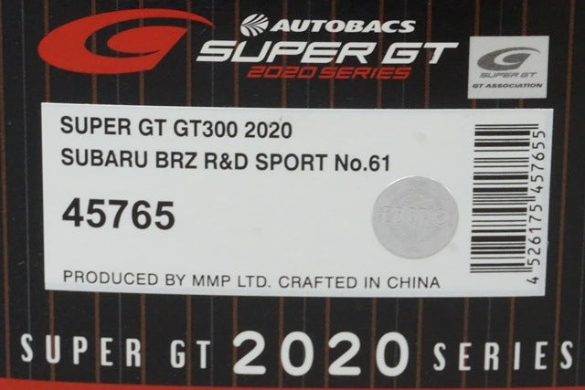 1:43 EBBRO 45765 Subaru BRZ R&D Sports Super GT300 2020 #61