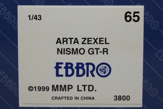 1:43 EBBRO 43065 Nissan ARTA ZEXEL NISMO GT-R 1999 #2