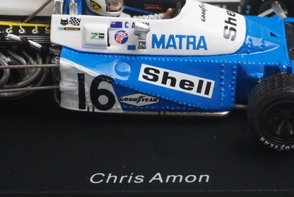 1:43  SPARK S1606 Matra MS 120C Monaco GP 6th 1972 #16 C. Amon model car