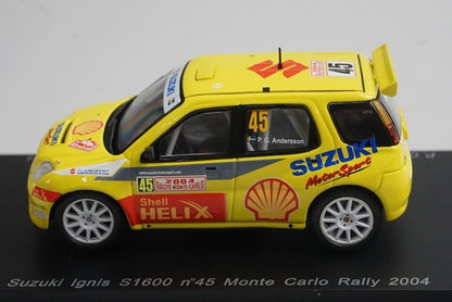 1:43 Spark S0623 Suzuki Ignis S1600 Monte Carlo Rally 2004 #45 P.G.Anderson model car