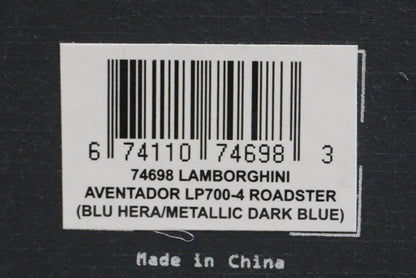 1:18 AUTOart 74698 Lamborghini Aventador LP700-4 Roadster Metallic Dark Blue model car