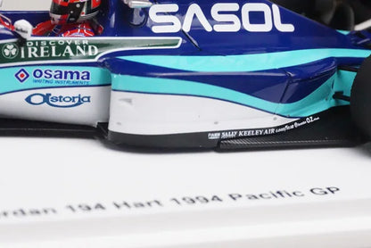 1:43 Spark FS19 Racing On Custom Jordan 194 Hart Pacific GP 1994 #15 Aguri Suzuki
