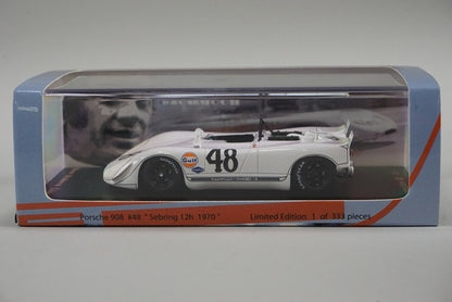 1:43 Spark Kaneko Office Custom-Made Porsche 908 Sebring 12H 1970 #48 S. McQueen