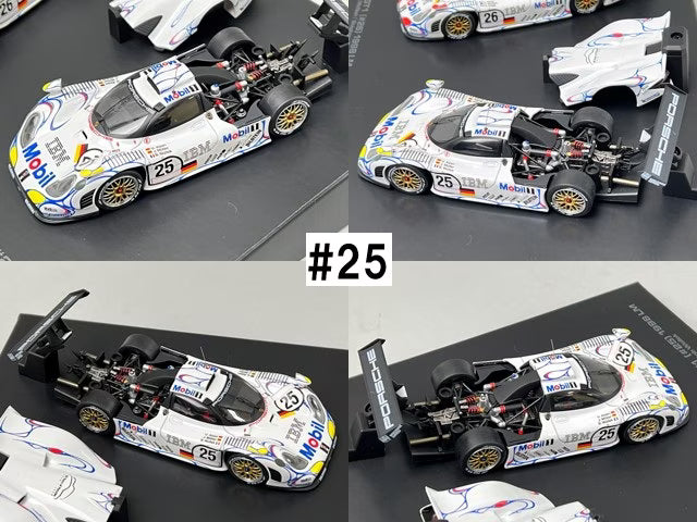 1:43 HPI 8051 Porsche 911 GT1 Le Mans 1998 #25 & #26