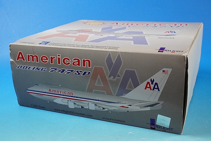 1:200 B747SP AA American N602AA IF747SP602P INFLIGHT airplane model