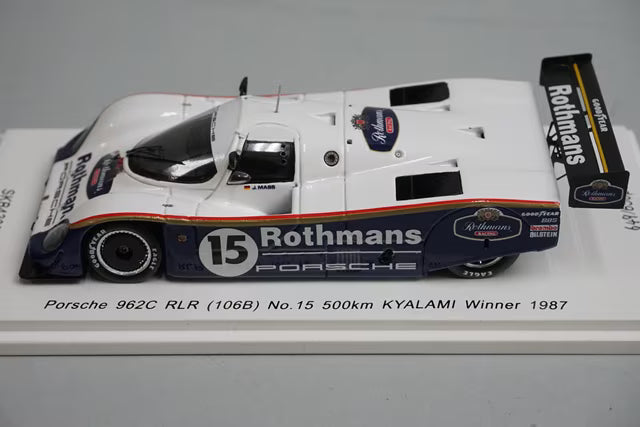 1:43 SPARK SKB43032 Porsche 962C RLR 106B 500km Kyalami Winner 1987 #15