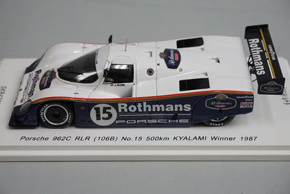 1:43 SPARK SKB43032 Porsche 962C RLR 106B 500km Kyalami Winner 1987 #15