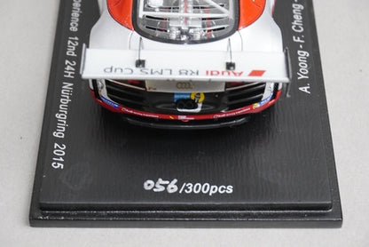 1:43 SPARK SG187 Audi R8 LMS ultra Audi Race Experience Nurburgring 24H 12th place 2015 #15 model car