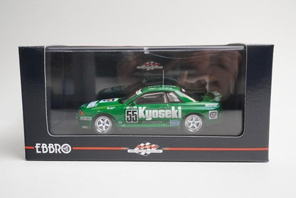 1:43 EBBRO 44158 Kyoseki Skyline Gr.A 1993 #55 Green model car