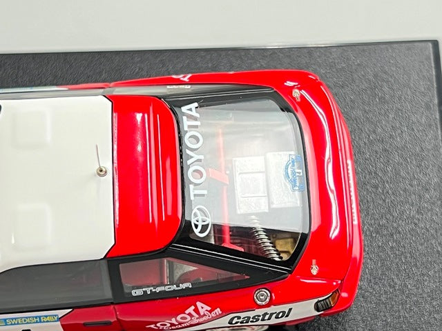 1:43 HPI 8146 Mirage Toyota Celica GT-Four Rally Sweden 1992 #4 model car
