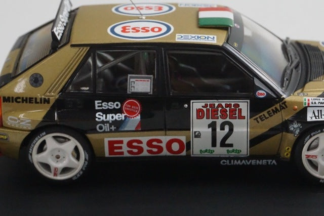 1:43 HPI 8062 Lancia Delta HF Integrale ESSO 1993 San Remo #12 Black x Gold