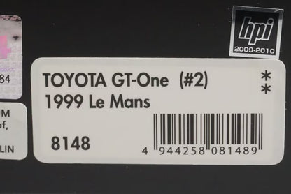 1:43 HPI 8148 Toyota GT-One Le Mans 1999 #2