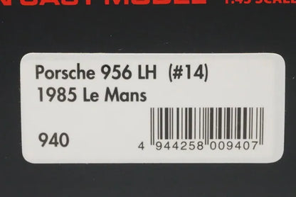 1:43 HPI 940 Porsche 956 LH Le Mans 1985 #14