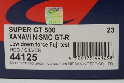 1:43 EBBRO 44125 Nissan Xanavi Nismo GT-R Super GT500 2008 Fuji #23 Red/Silver model car
