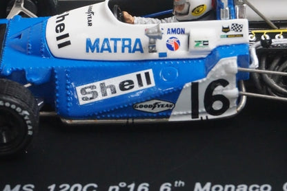 1:43  SPARK S1606 Matra MS 120C Monaco GP 6th 1972 #16 C. Amon model car