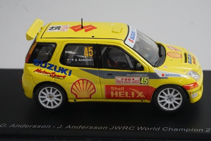1:43 Spark S0623 Suzuki Ignis S1600 Monte Carlo Rally 2004 #45 P.G.Anderson model car