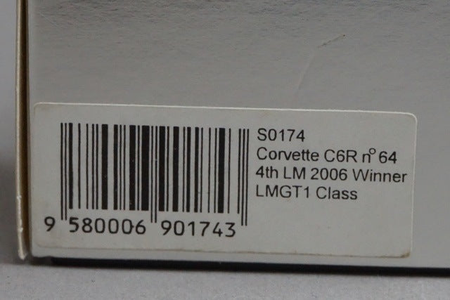 1:43 Spark S0174 Corvette C6R 4th LMGT1 Class Le Mans 2006 #64 model car