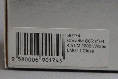 1:43 Spark S0174 Corvette C6R 4th LMGT1 Class Le Mans 2006 #64 model car