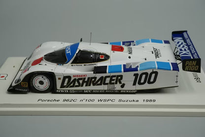 1:43 Spark SJ025 Porsche 962C WSPC Suzuka 1989 #100 G.Fouche S.Andsker model car