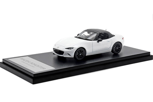 [ Back-order ] Hi-Story HS444WH 1:43 MAZDA ROADSTER S Special Package (2022) Snowflake White Pearl Mica Diecast