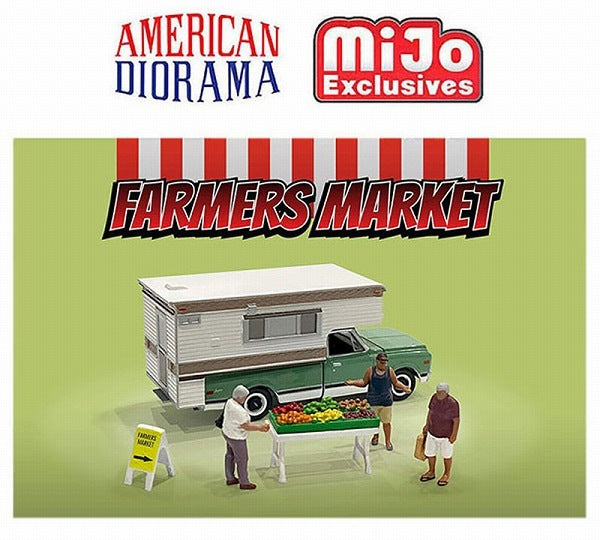 [ Back-order ] Tarmac Works AD-76501MJ 1:64 Figure Set Farmers Market