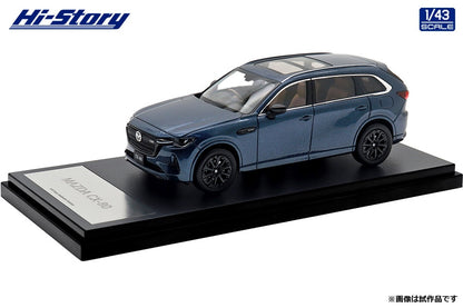 [ Back-order ] Hi-Story HS494DB 1:43 Mazda CX-80 2024 Deep Crystal Blue Mica Diecast model car