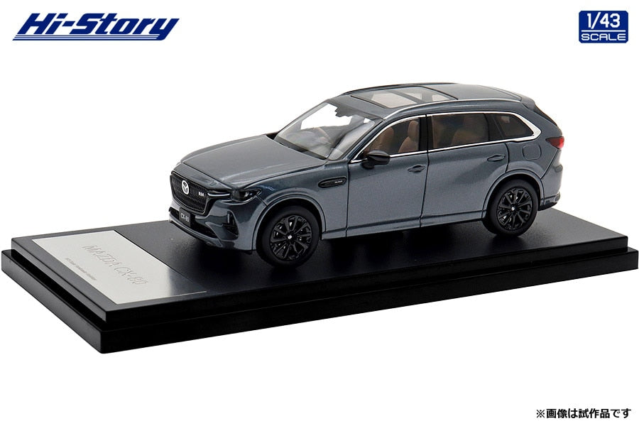 [ Back-order ] Hi-Story HS494GY 1:43 Mazda CX-80 2024 Machine Gray Premium Metallic Diecast model car