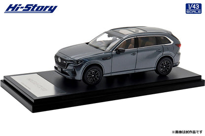 [ Back-order ] Hi-Story HS494GY 1:43 Mazda CX-80 2024 Machine Gray Premium Metallic Diecast model car