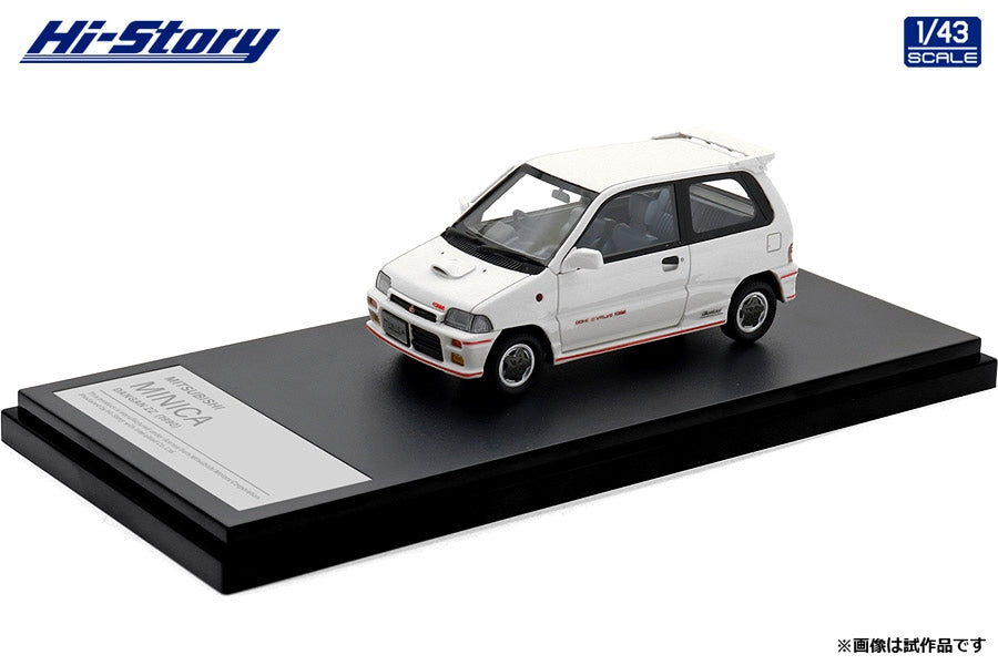 [ Back-order ] Hi-Story HS495WH 1:43 MITSUBISHI MINICA DANGAN ZZ 1990 Sophia White Resin model car