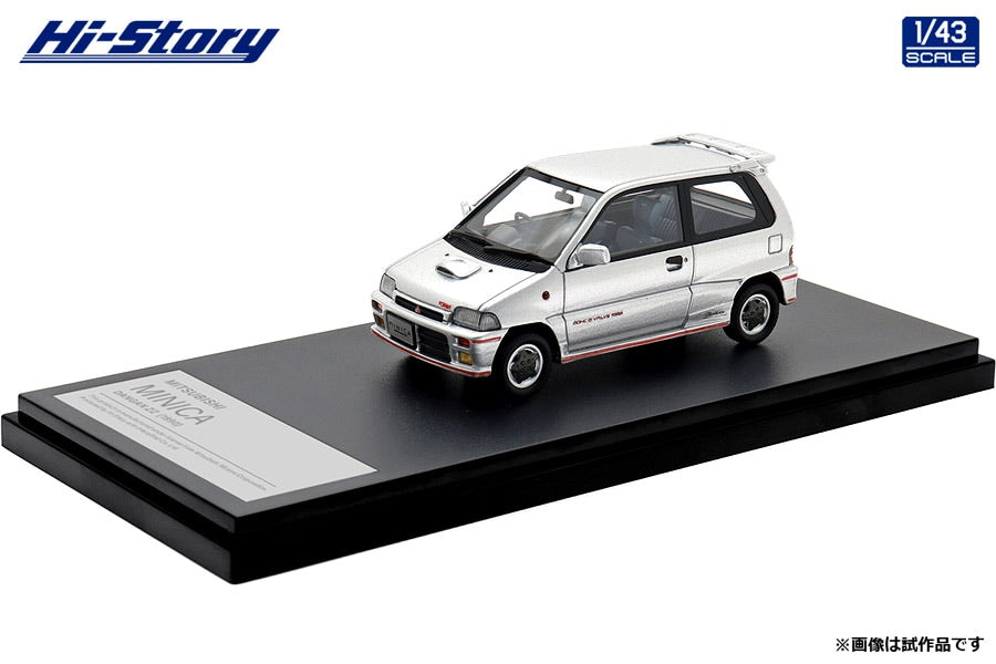 [ Back-order ] Hi-Story HS495SL 1:43 MITSUBISHI MINICA DANGAN ZZ 1990 Grace Silver Resin model car