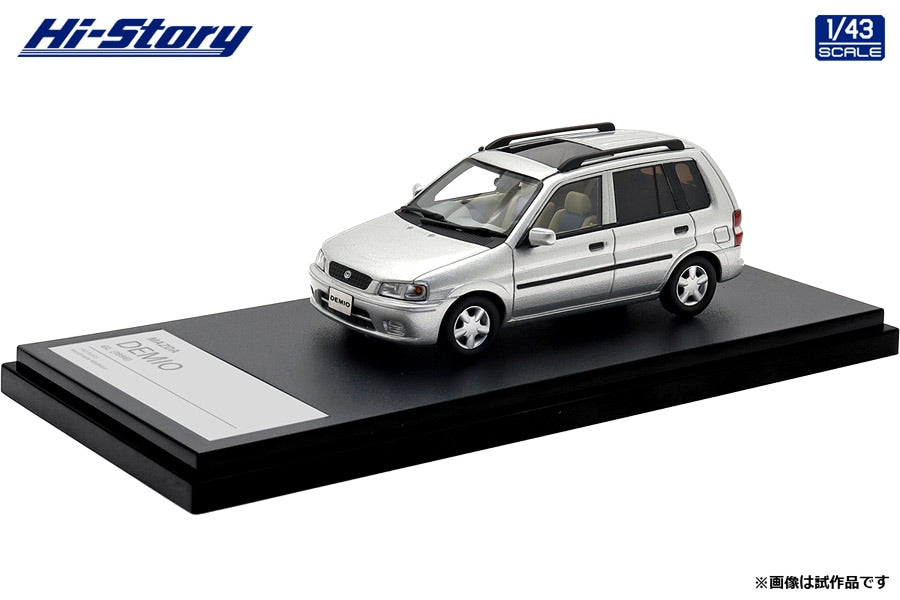 [ Back-order ] Hi-Story HS497SL 1:43 MAZDA DEMIO GL 1996 SilVerstone Metallic Resin model car