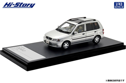[ Back-order ] Hi-Story HS497SL 1:43 MAZDA DEMIO GL 1996 SilVerstone Metallic Resin model car