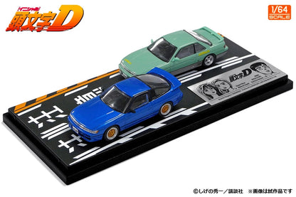 [ Back-order ] MODELER'S MD64220 1:64 Initial D Set Vol.20 Mako Sayuki Sileighty & Koichiro Ikeya Silvia S13 model car