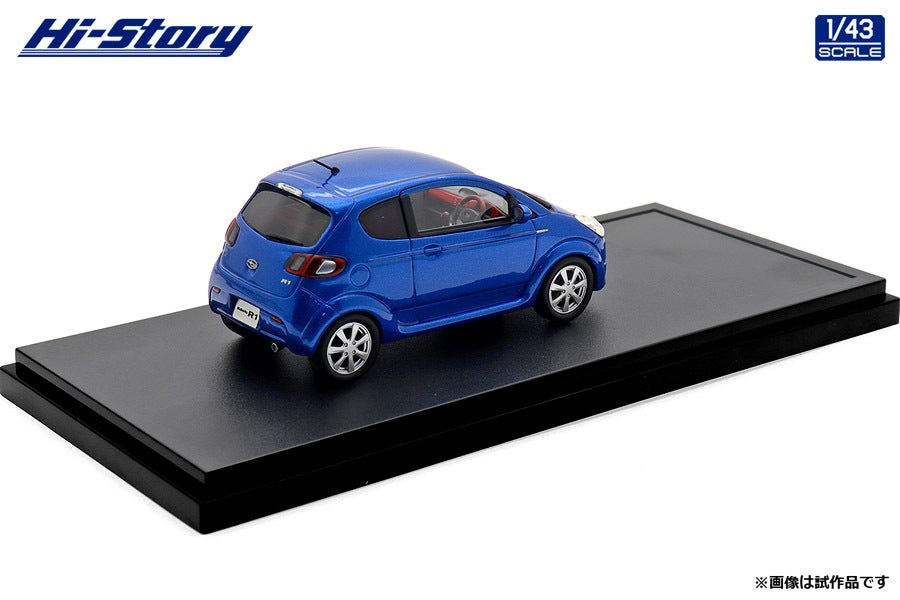 [ Back-order ] Hi-Story HS511BL 1:43 SUBARU R1 S 2005 Customized Color Metallic Blue resin model car