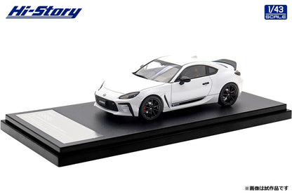 [ Back-order ] Hi-Story HS565WH 1:43 Toyota GR86 Special Edition RZ "40th Anniversary Limited" 2023 Crystal White Pearl Diecast model car