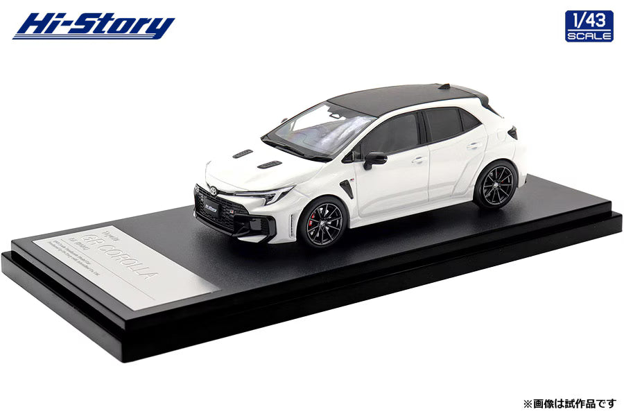 [ Back-order ] Hi-Story HS573WH 1:43 Toyota GR COROLLA RZ 2025 Super White II Diecast model car