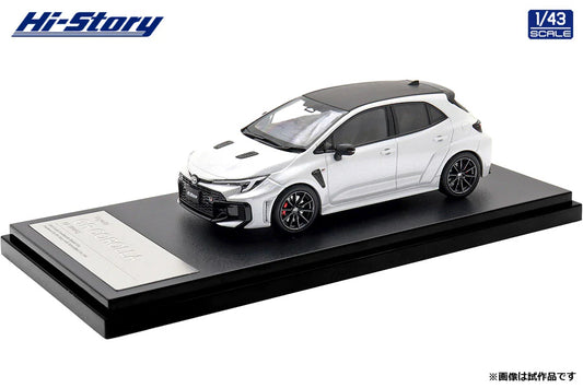 [ Back-order ] Hi-Story HS573WP 1:43 Toyota GR COROLLA RZ 2025 Platinum White Pearl Mica Diecast model car