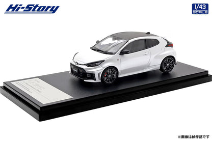 [ Back-order ] Hi-Story HS574WP 1:43 Toyota GR YARIS RZ High performance 2025 Platinum White Pearl Mica Diecast model car