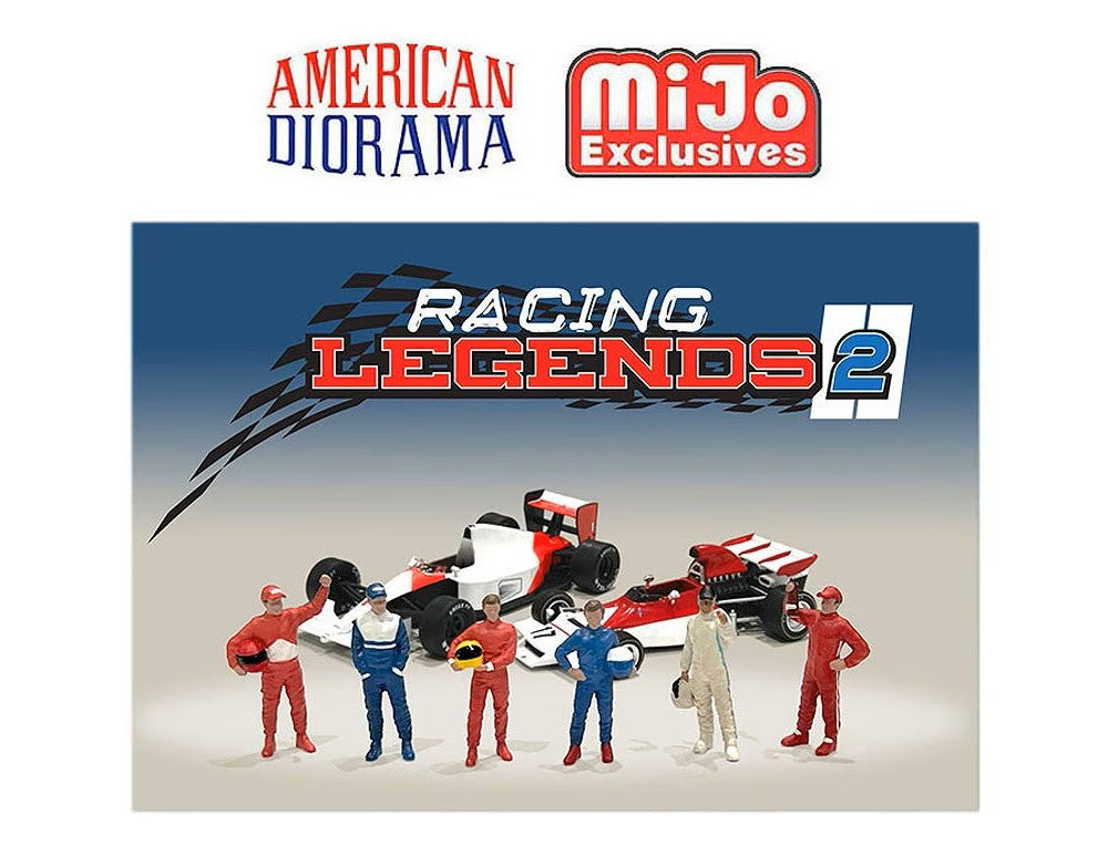 [ Back-order ] Tarmac Works AD-76511MJ 1:64 Figure Set RACING LEGENDS 2