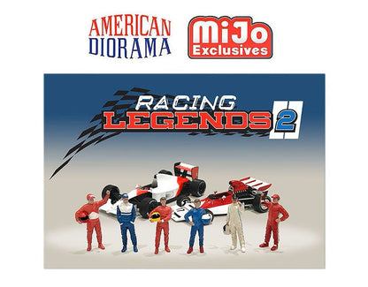 [ Back-order ] Tarmac Works AD-76511MJ 1:64 Figure Set RACING LEGENDS 2