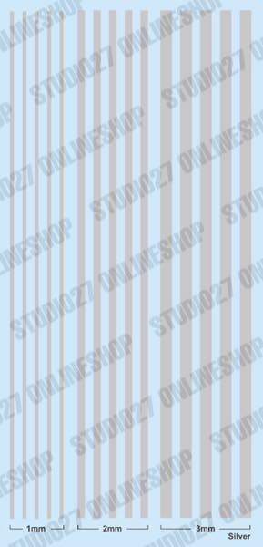 [ Back-order ] Studio27 FP0050 Line decal : Silver [1mm,2mm,3mm] Original Decals