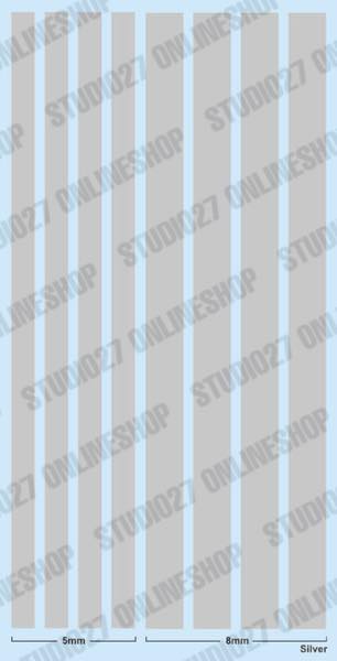 [ Back-order ] Studio27 FP0049 Line decal : Silver [5mm,8mm] Original Decals