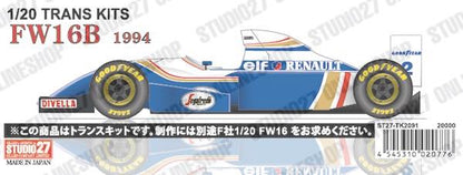 [ Back-order ] STUDIO27 TK2091 1:20 FW16B 1994 for FUJIMI [Conversion Kit]