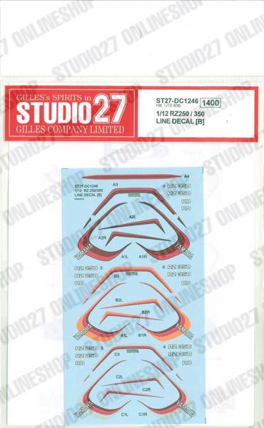 [ Back-order ] Studio27 DC1246 1:12 RZ250/350 LINE DECAL [B] for H Original Decals