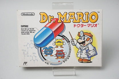 FC Famicom Dr. Mario with box and manual, Nintendo Entertainment System (NES) Game software Japan ver.
