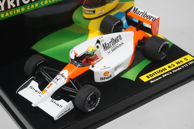 1:43 MINICHAMPS McLaren Honda MP4/6 V12 1991 #1 ASC No.5 Marlboro Spec model car