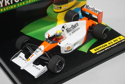 1:43 MINICHAMPS McLaren Honda MP4/6 V12 1991 #1 ASC No.5 Marlboro Spec model car