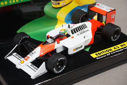 1:43 MINICHAMPS McLaren Honda MP4/4 Turbo A.Senna 1988 #12 ASC No.1